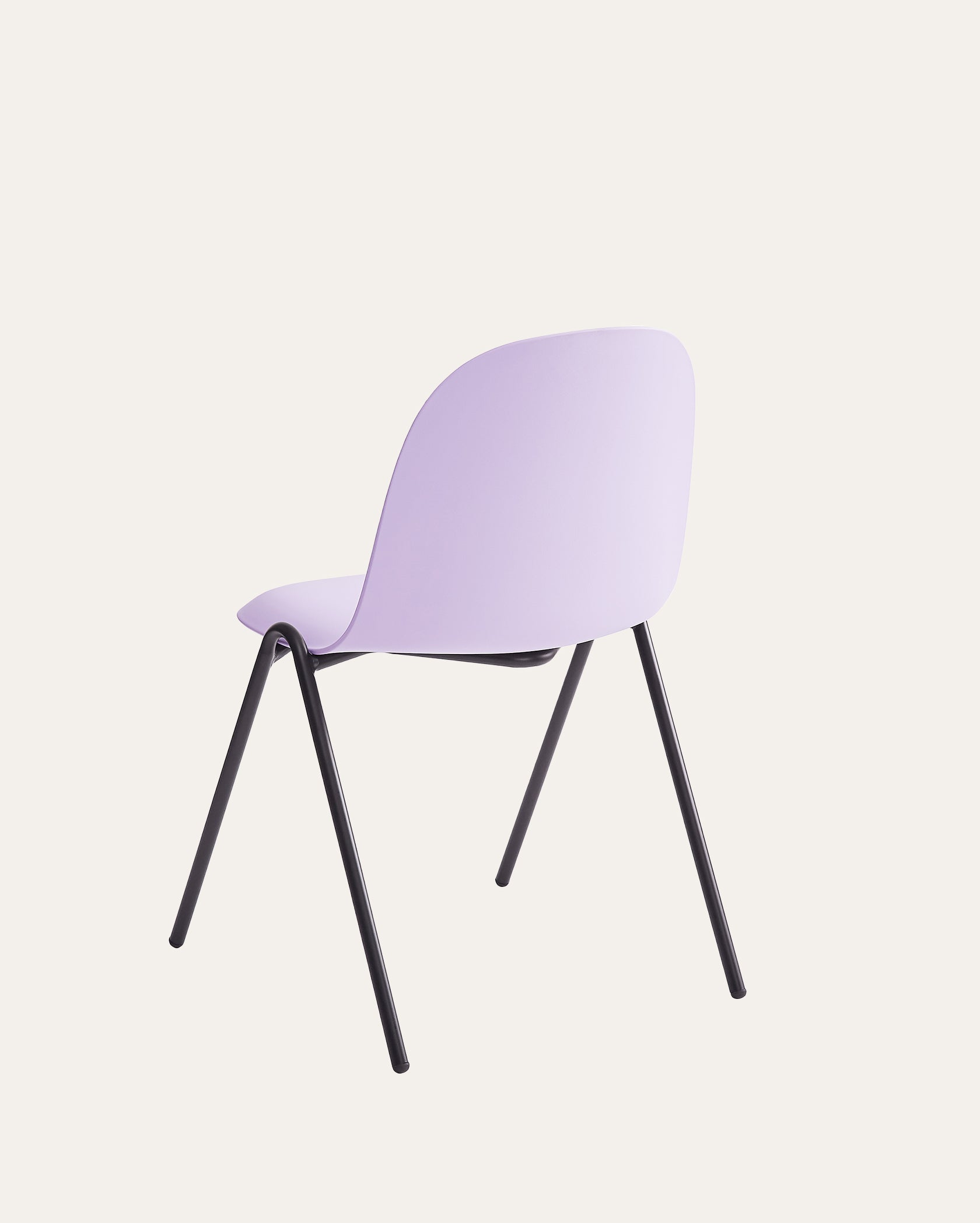 Berlin Contemporary Minimalist Dining Chair – Pastel Lilac