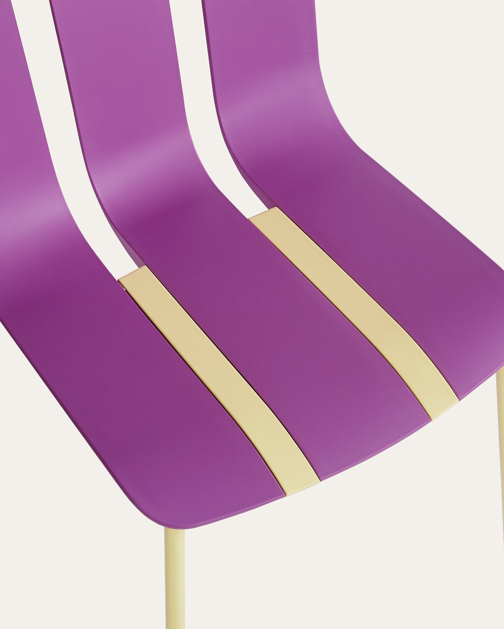 Cali Palette Creative DIY Assembly Chairs – Purple & Yellow, Set of 4