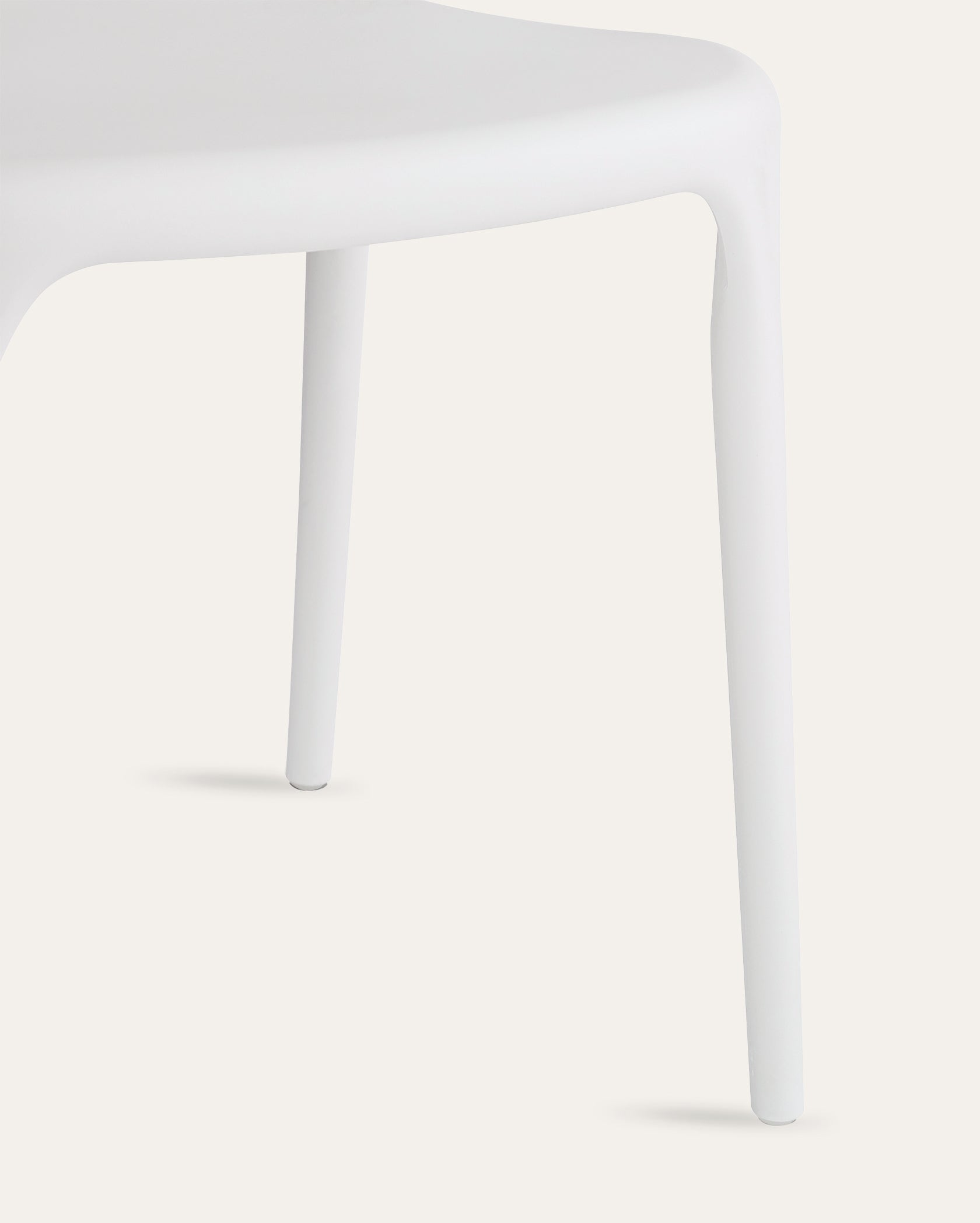 Nara Stackable Chairs - Set of 4, Cloud White