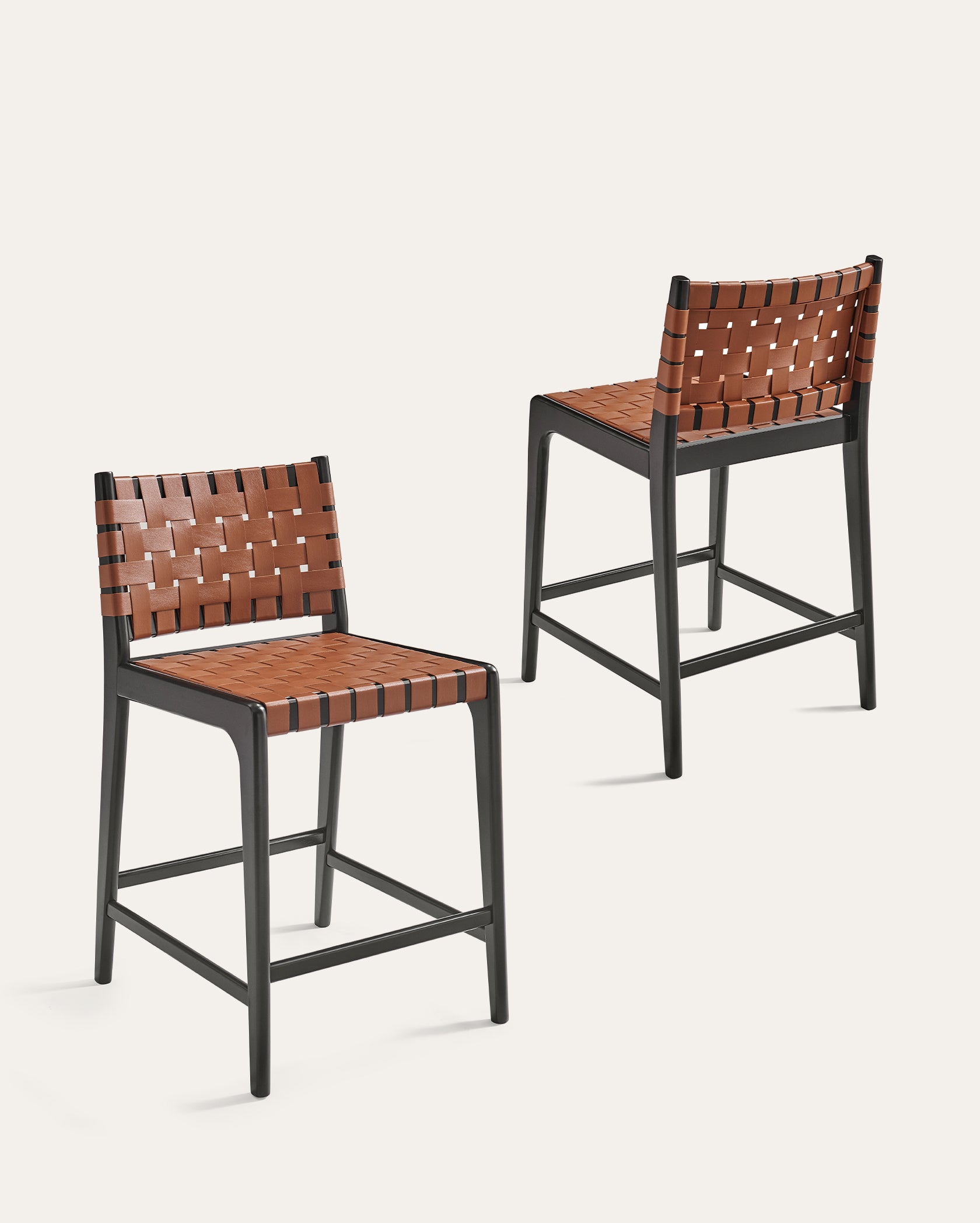 Vista Premium Faux Leather Counter Stool, Set of 2