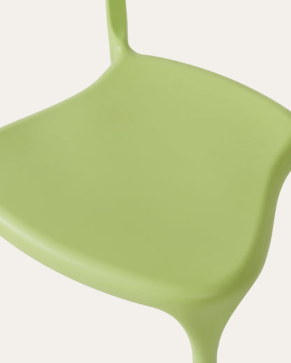Nara Stackable Chairs, Set of 4, Green