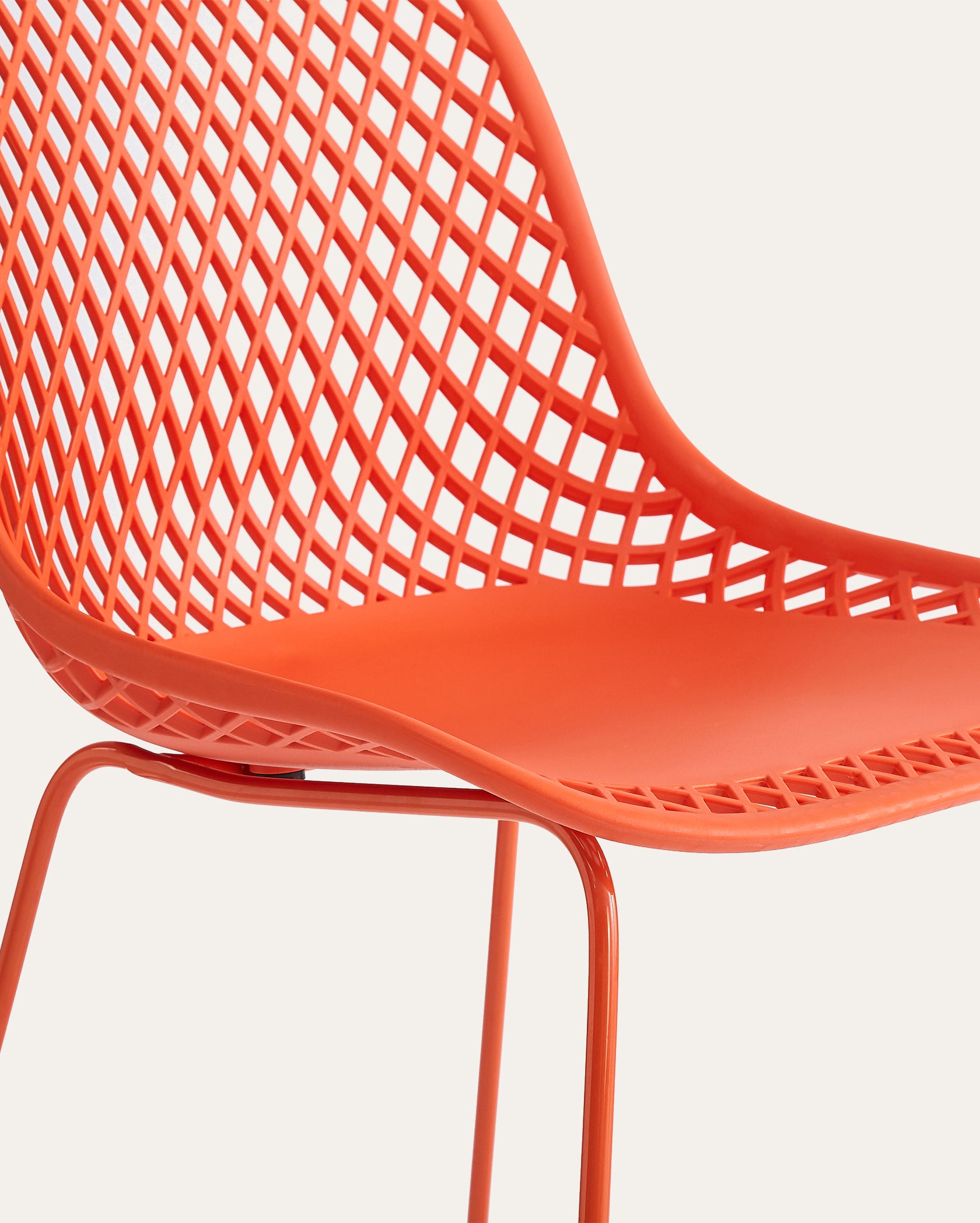 Griffith Contemporary Dining Chair - Blood Orange, Set of 4