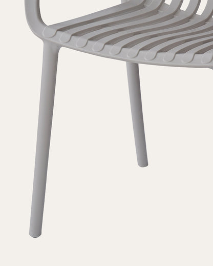 Everest Stackable Chairs, Grey, Set of 4