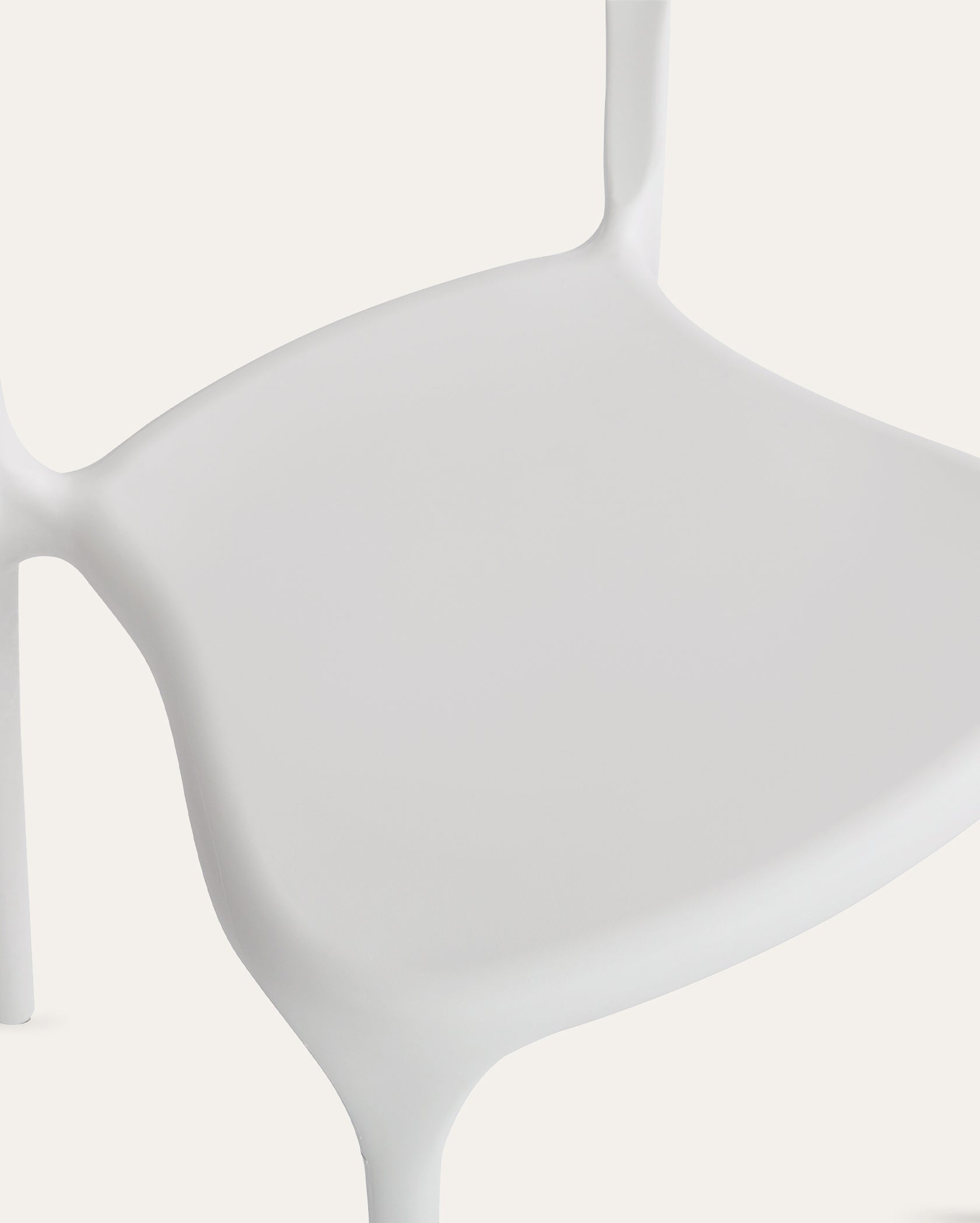 Nara Stackable Chairs - Set of 4, Cloud White