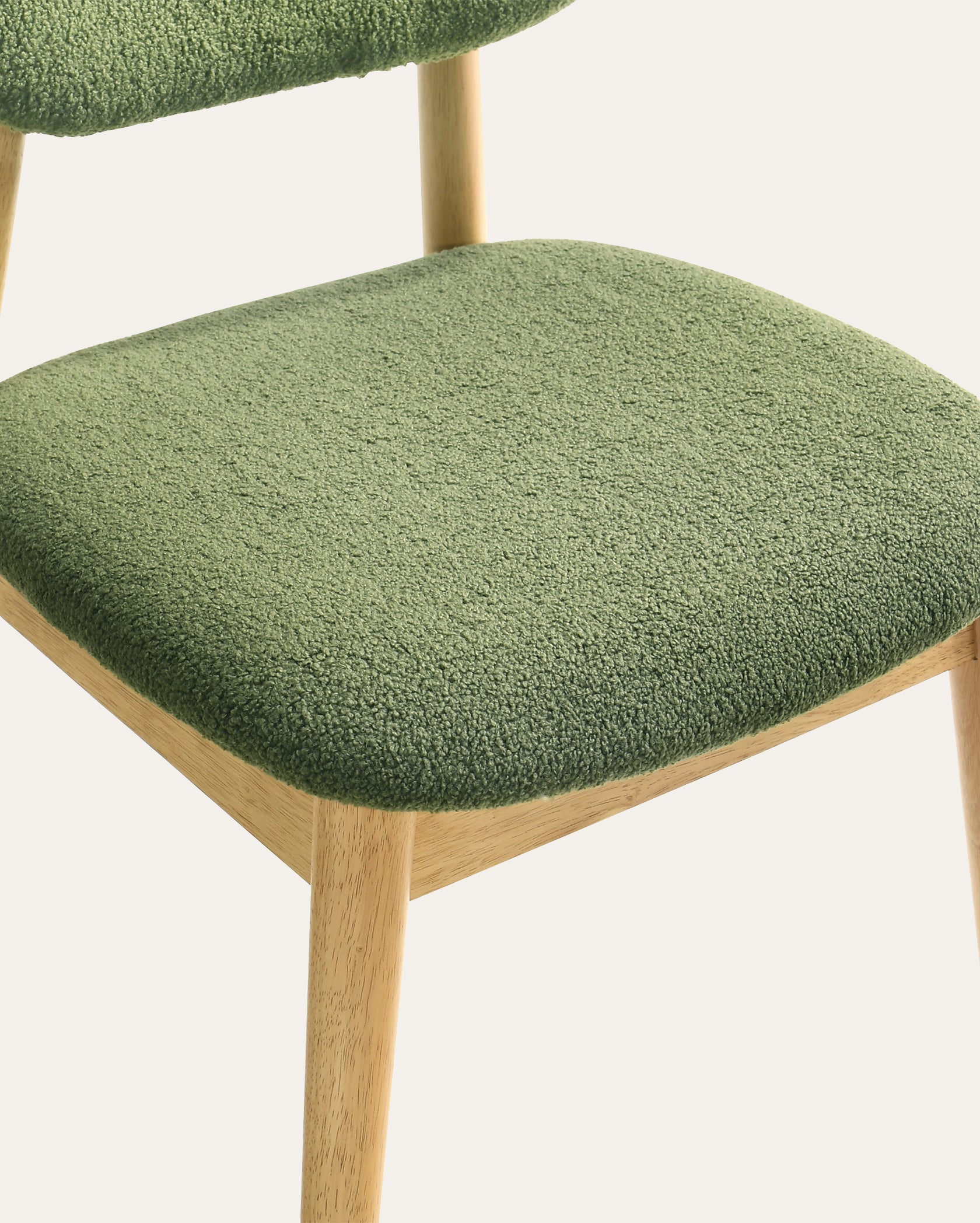 Del Mar Upholstered Dining Chair - Matcha Green, Set of 2