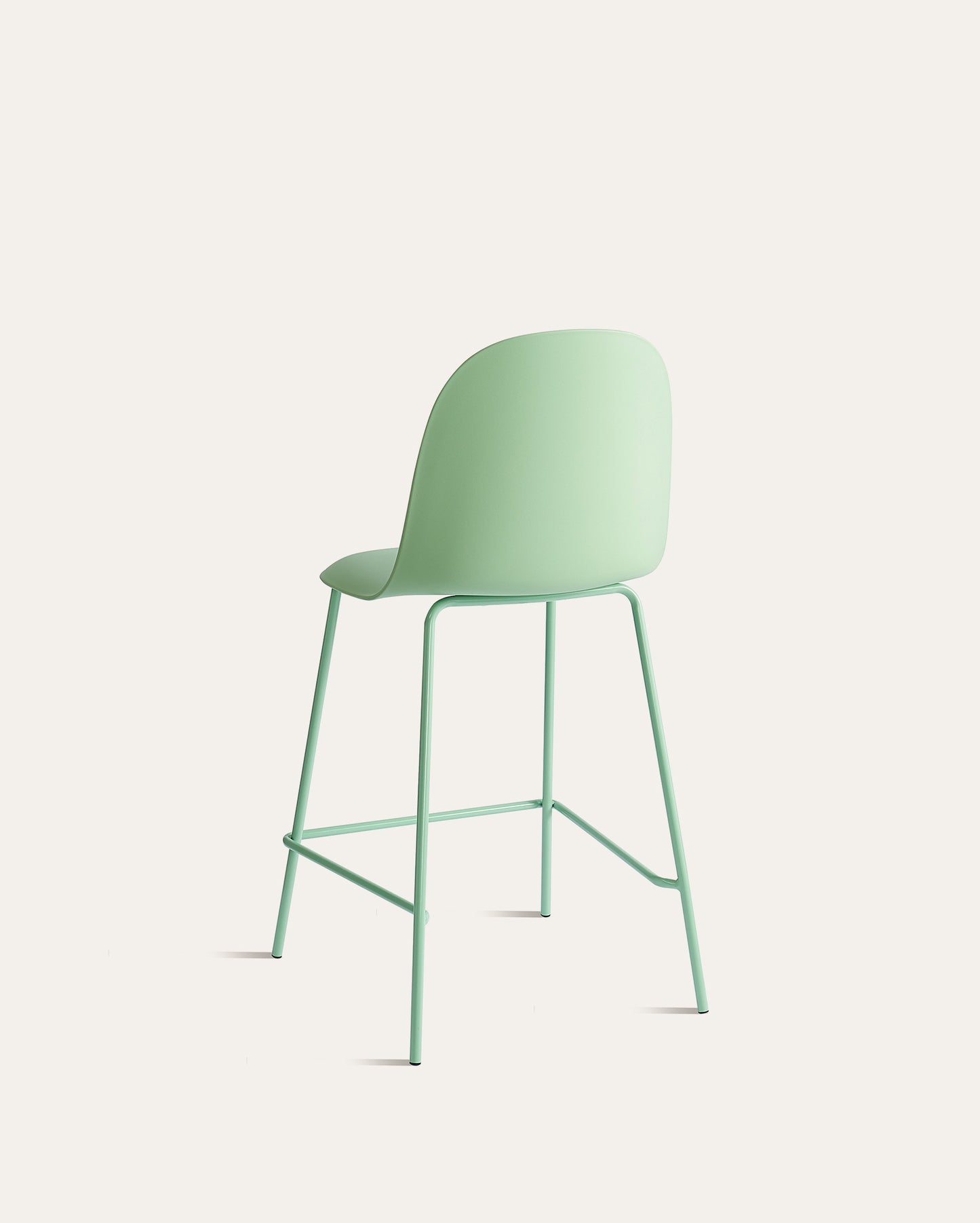 Kyoto Minimalist Industrial Counter Stool – Green, Set of 4