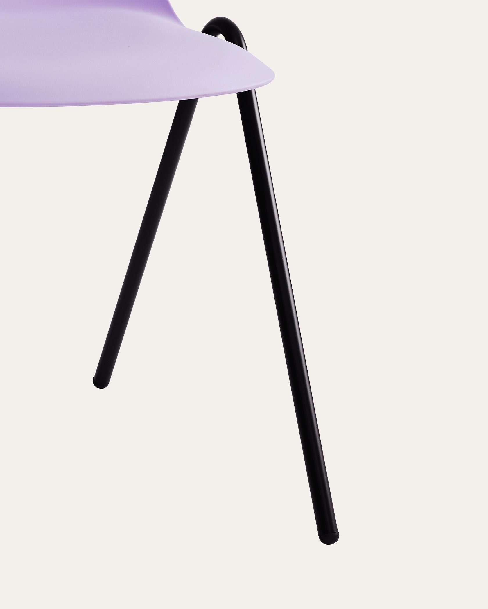 Berlin Contemporary Minimalist Dining Chair – Pastel Lilac