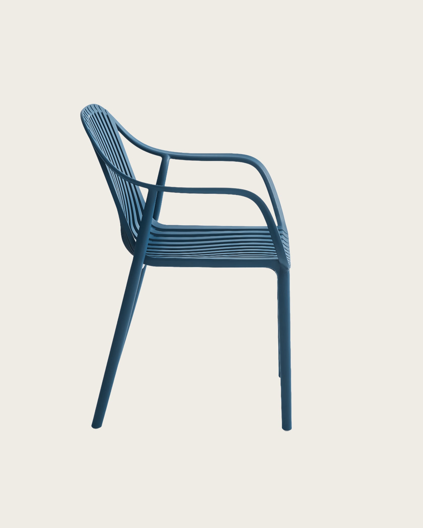 Dana Point Stackable Chairs - Set of 4, Space Blue