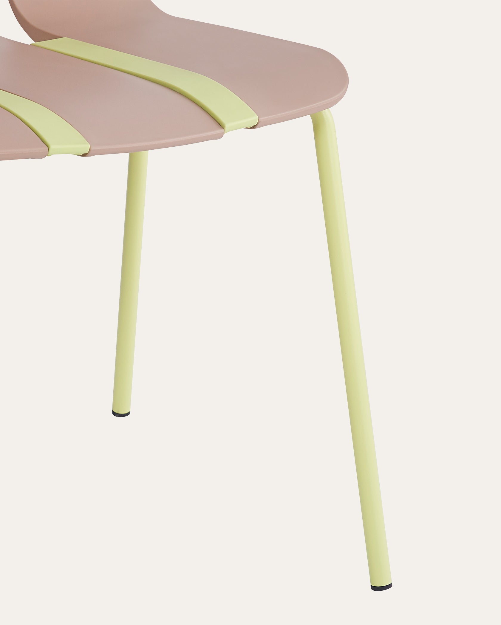 Cali Palette Creative DIY Assembly Chairs – Camel & Green, Set of 4