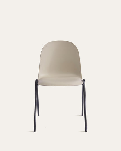Berlin Contemporary Minimalist Dining Chair – Camel, Set of 4