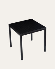 Lille Plastic Outdoor Dining Table, Black