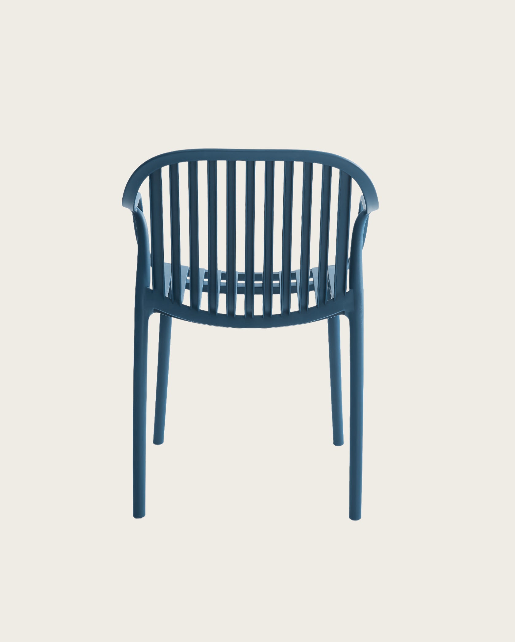 Dana Point Stackable Chairs - Set of 4, Space Blue