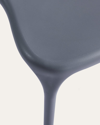 Nara Stackable Chairs, Set of 4, Grey