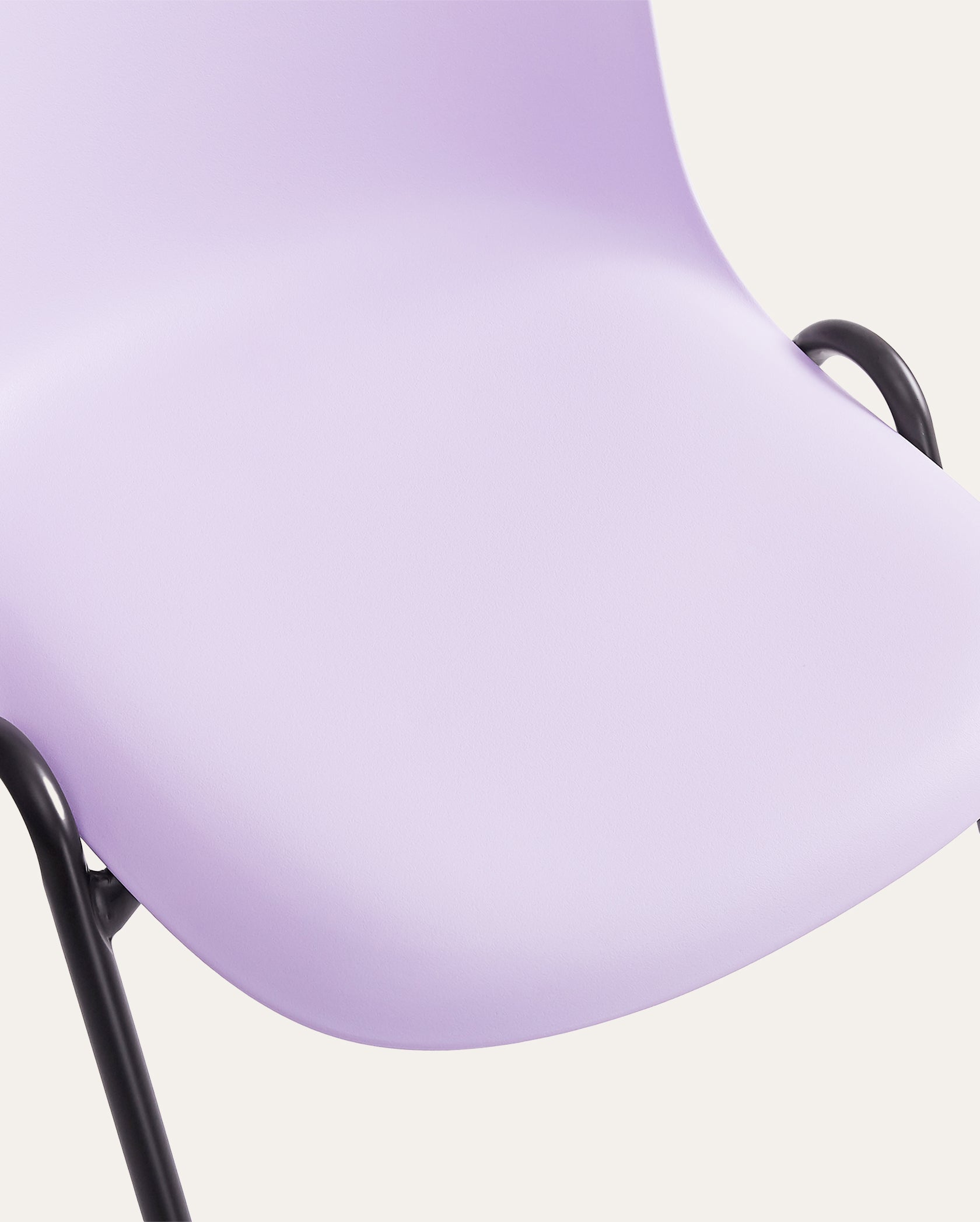 Berlin Contemporary Minimalist Dining Chair – Pastel Lilac