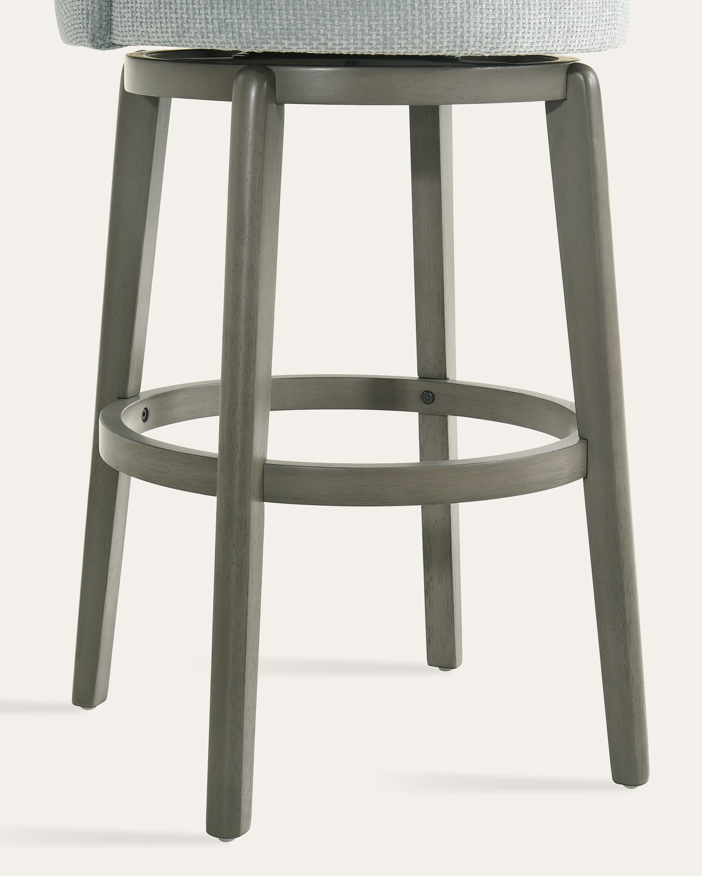 Whistler Swivel Velvet Bar Stools, Grey, Set of 2