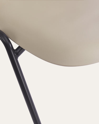 Berlin Contemporary Minimalist Dining Chair – Camel, Set of 4