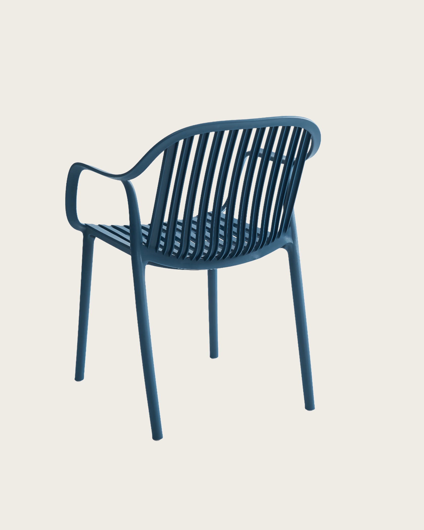 Dana Point Stackable Chairs - Set of 4, Space Blue