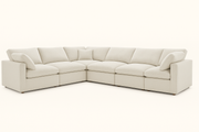Serene minimalist comfort sofa of 6 pieces Corner set