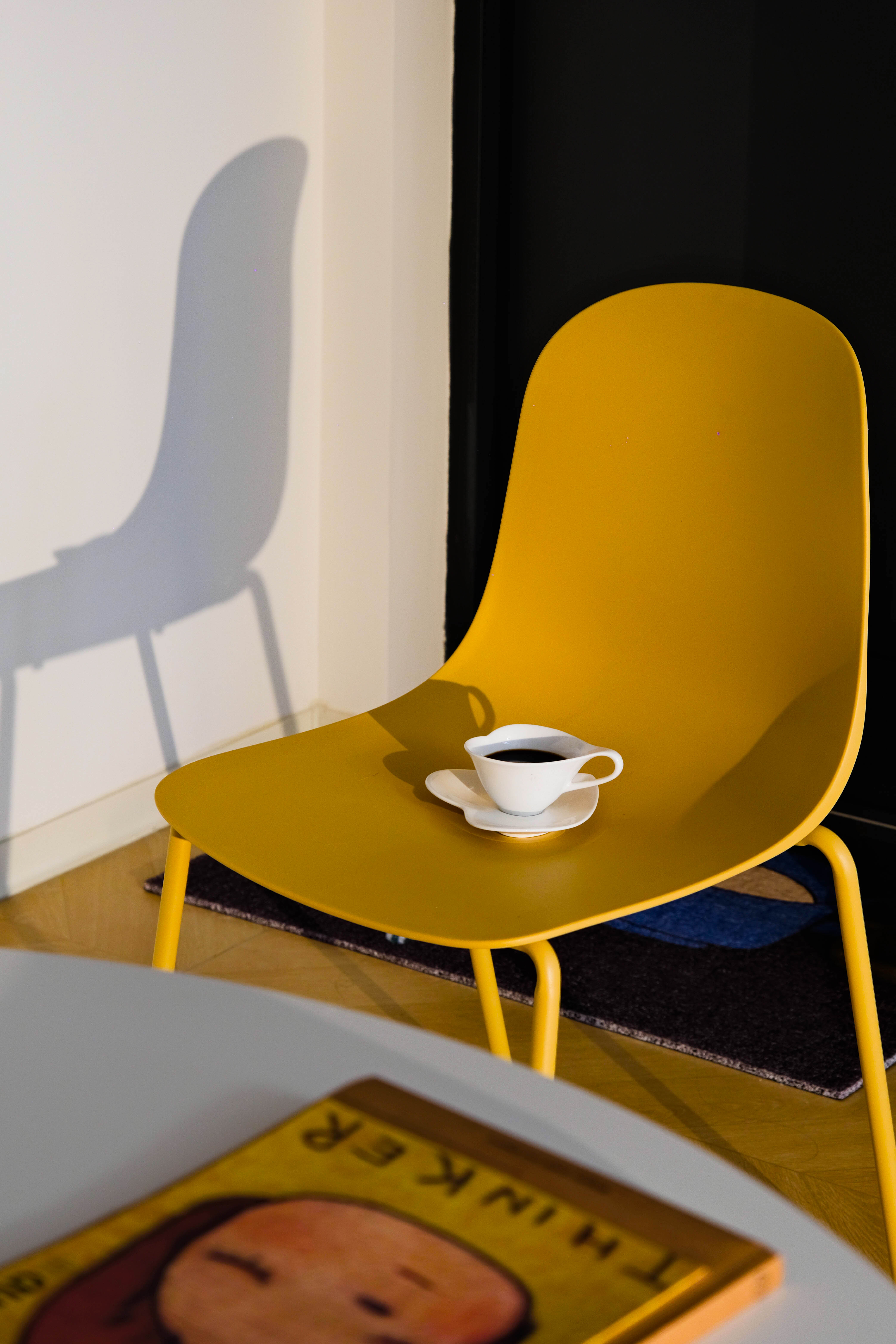 Wilshire Soft Curve Dining Chair - Mustard Yellow, Set of 4