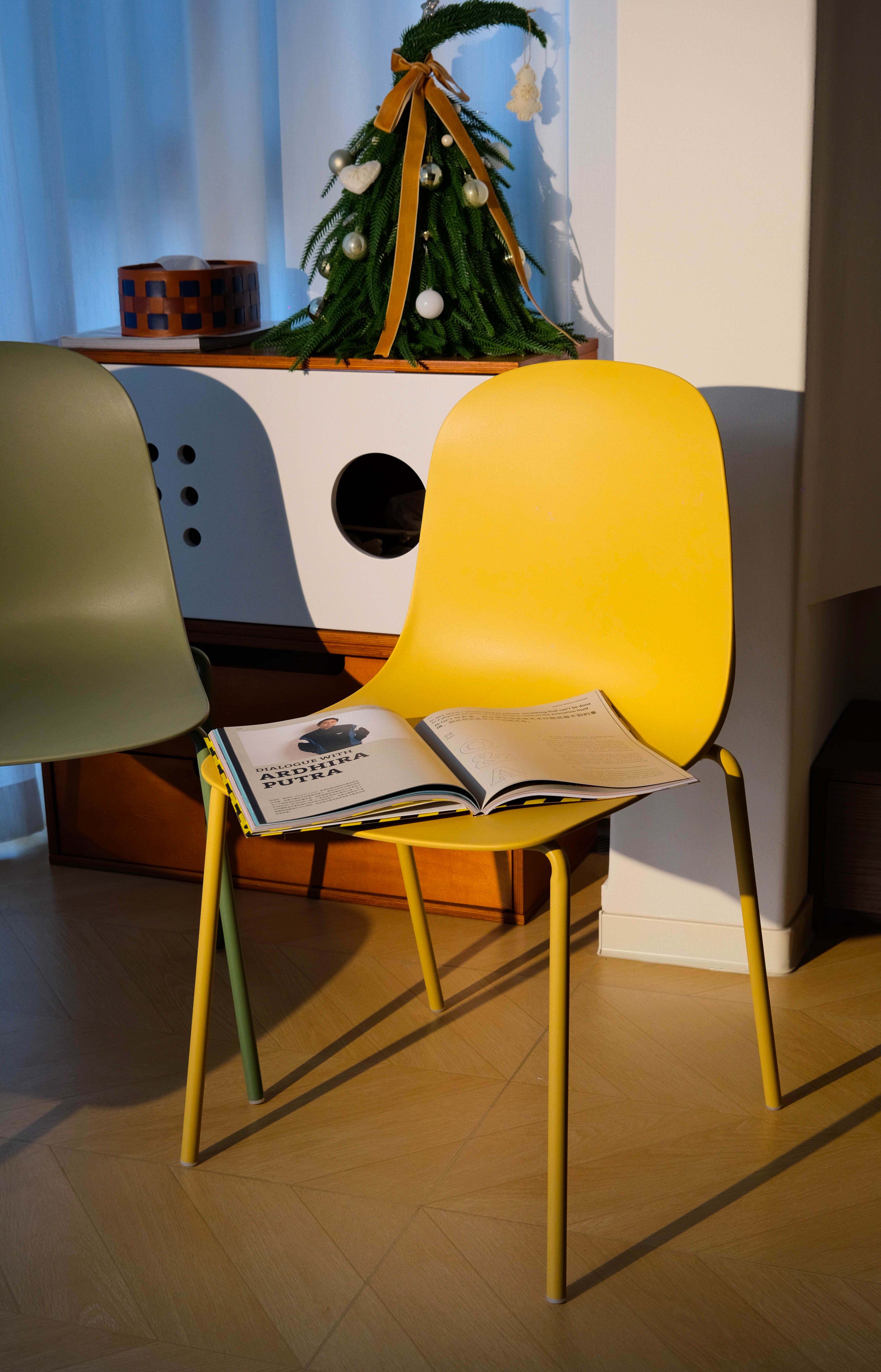 Wilshire Soft Curve Dining Chair - Mustard Yellow, Set of 4