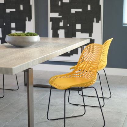 Bari Chair, Set of 4, Yellow