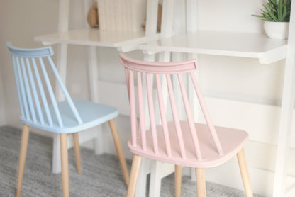 Troy Plastic Dining Chair Set, Set of 4, Blue