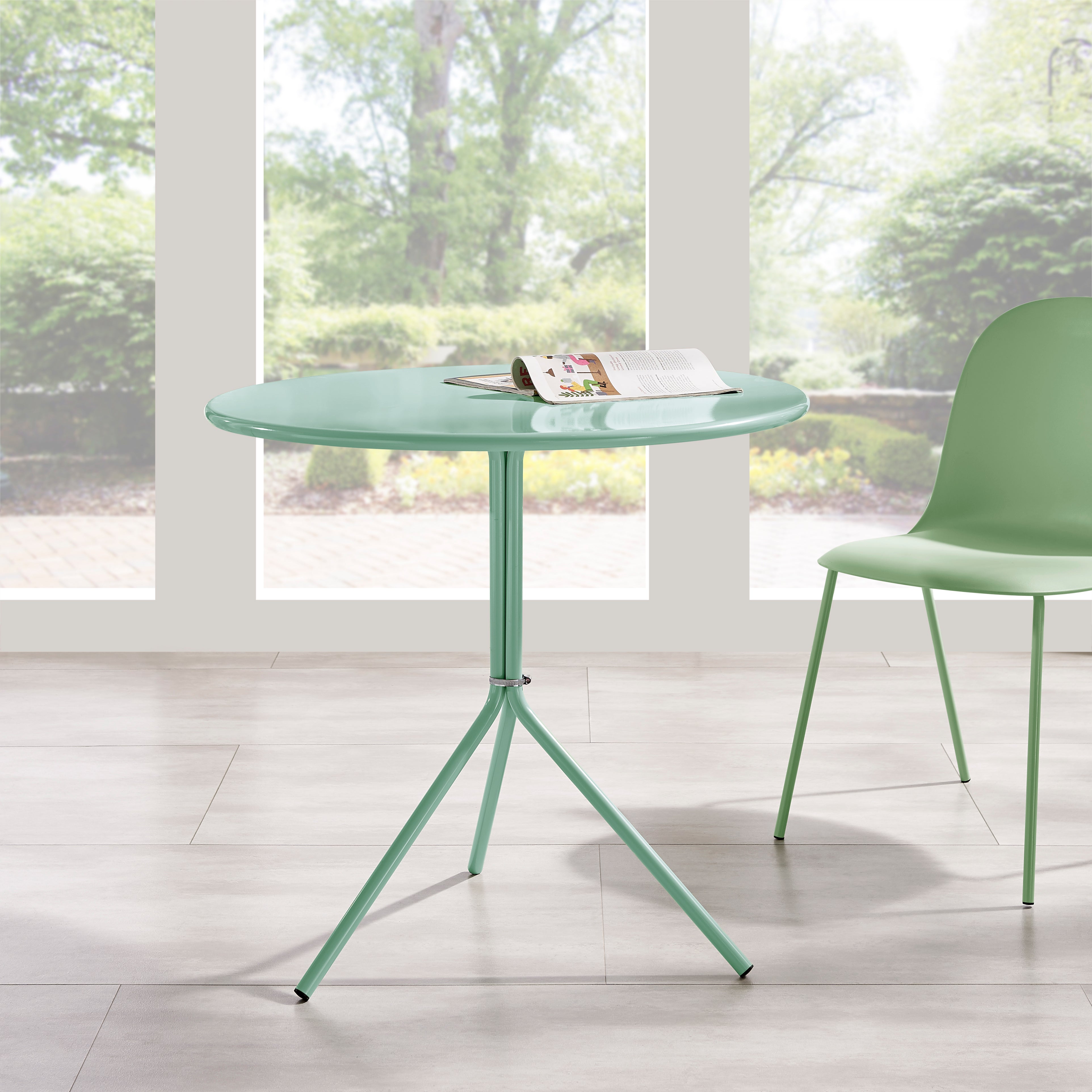 Wilshire Minimalist Dining Chair – Green, Set of 4