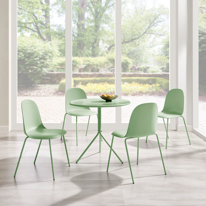 Kyoto Industrial Dining Chair – Green, Set of 4