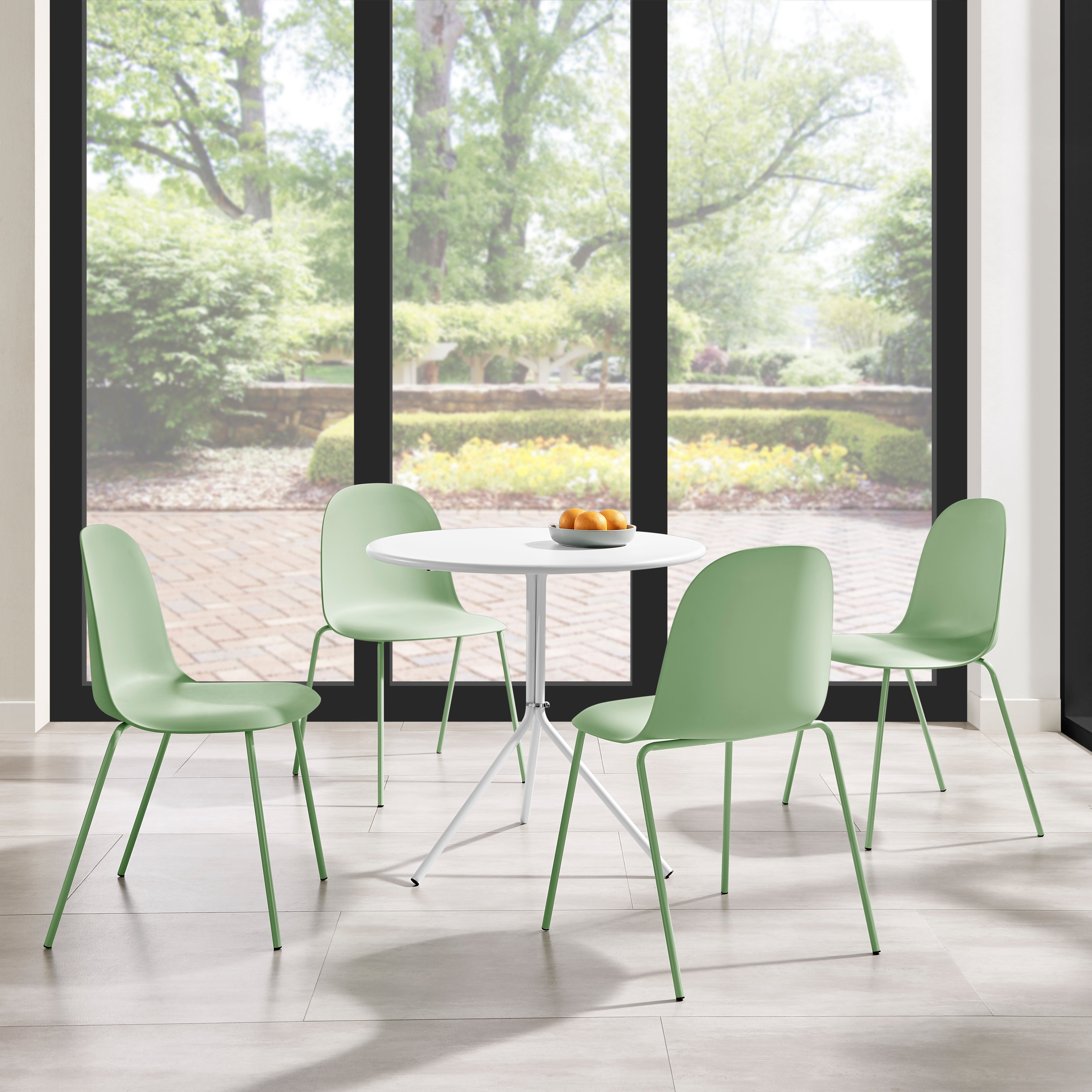 Chios Round Patio Table – White