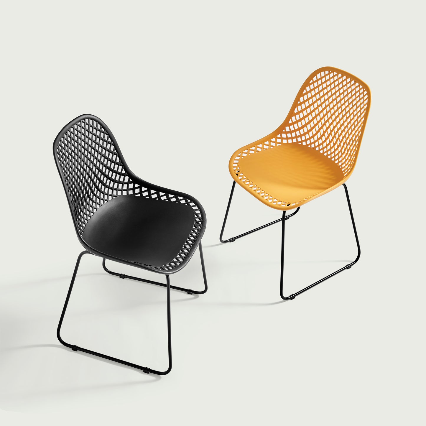 Bari Chair, Set of 4, Yellow
