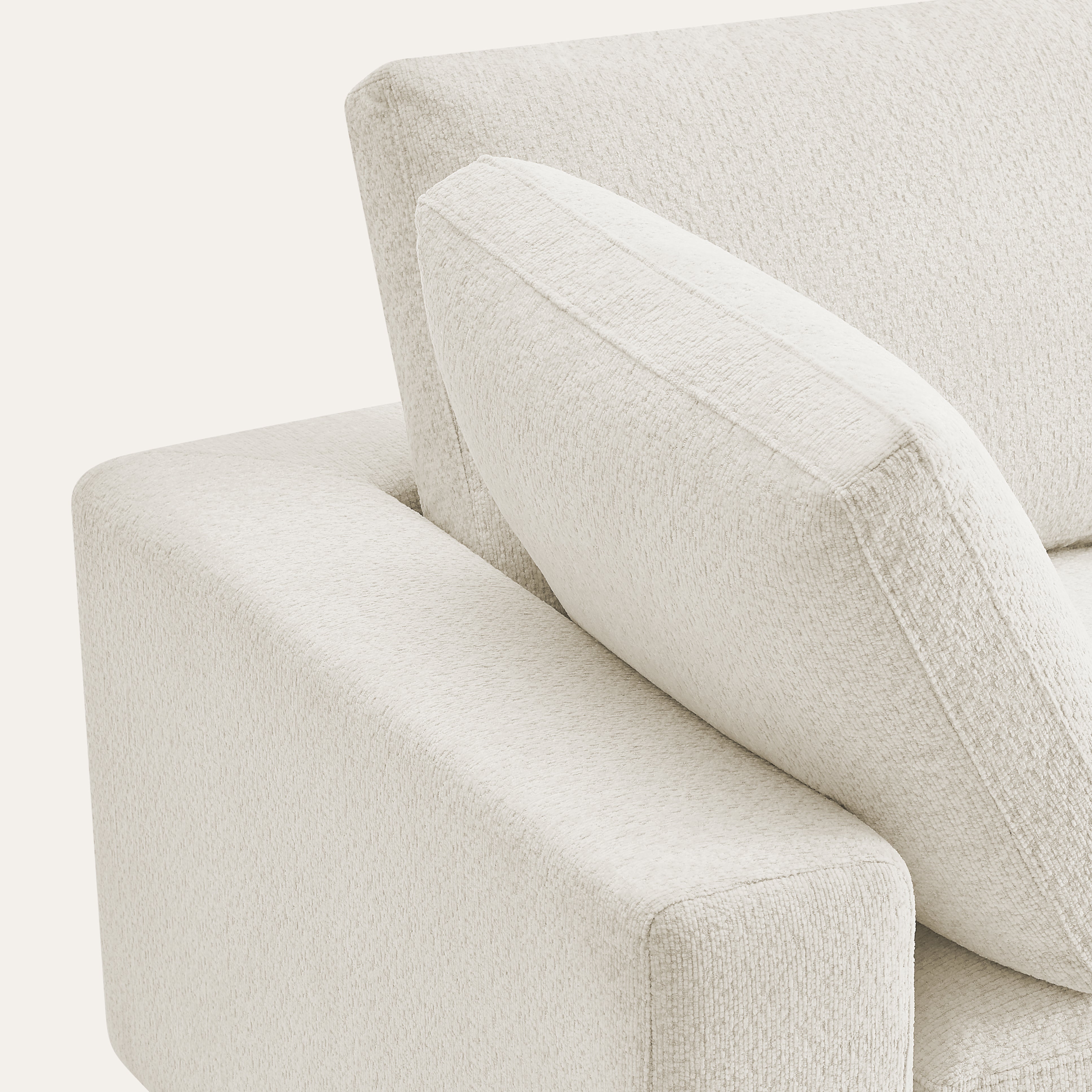 Serene minimalist comfort sofa of 4 pieces set
