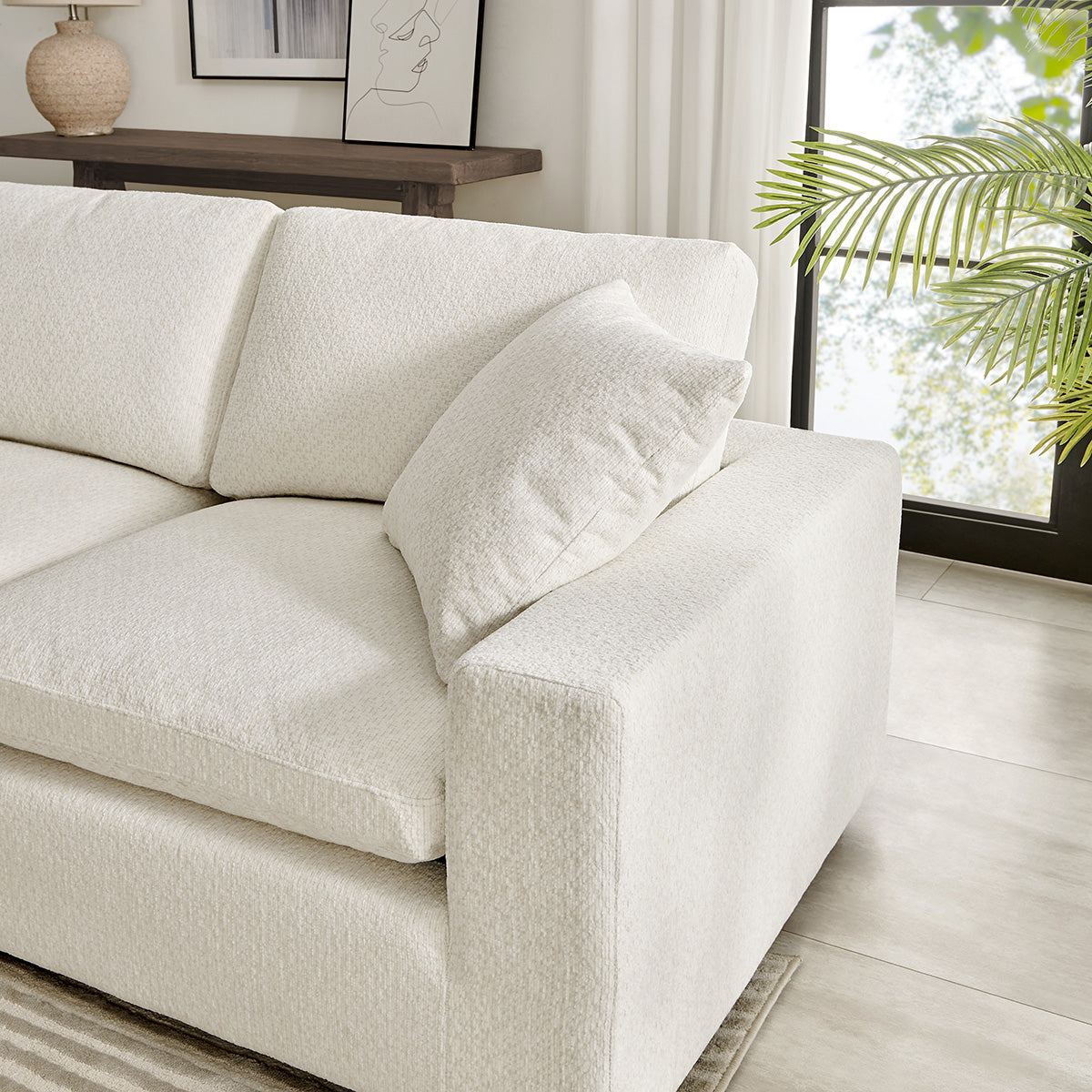 Serene minimalist comfort sofa - Side