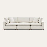 Serene minimalist comfort sofa of 3 pieces set
